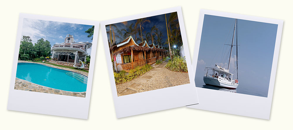 Snapshots of spaces and venues in Carabao and Boracay Islands